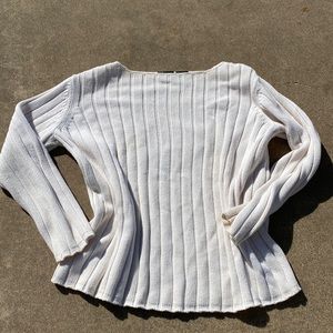 Creamy white cotton sweater